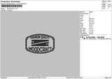 Woodcrafttext Embroidery File 6 sizes