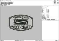 Woodcrafttext Embroidery File 6 sizes