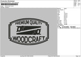 Woodcrafttext Embroidery File 6 sizes