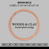 Woodcircle Embroidery File 6 sizes