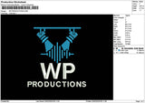 Wp Text Embroidery File 6 sizes