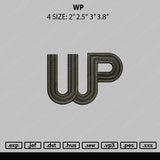 WP Embroidery File 4 size