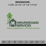 Wraparound Embroidery File 6 sizes