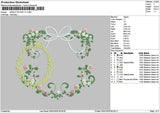 Flowers Circle 2901 Embroidery File 6 sizes