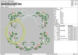 Flowers Circle 2901 Embroidery File 6 sizes