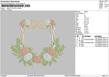 Flowers Pocket V2 Embroidery File 6 sizes