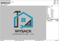 Wysactext Embroidery File 6 sizes
