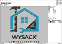Wysactext Embroidery File 6 sizes