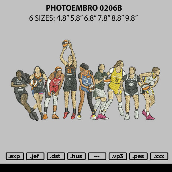 Photoembro 0206b Embroidery File 6 sizes