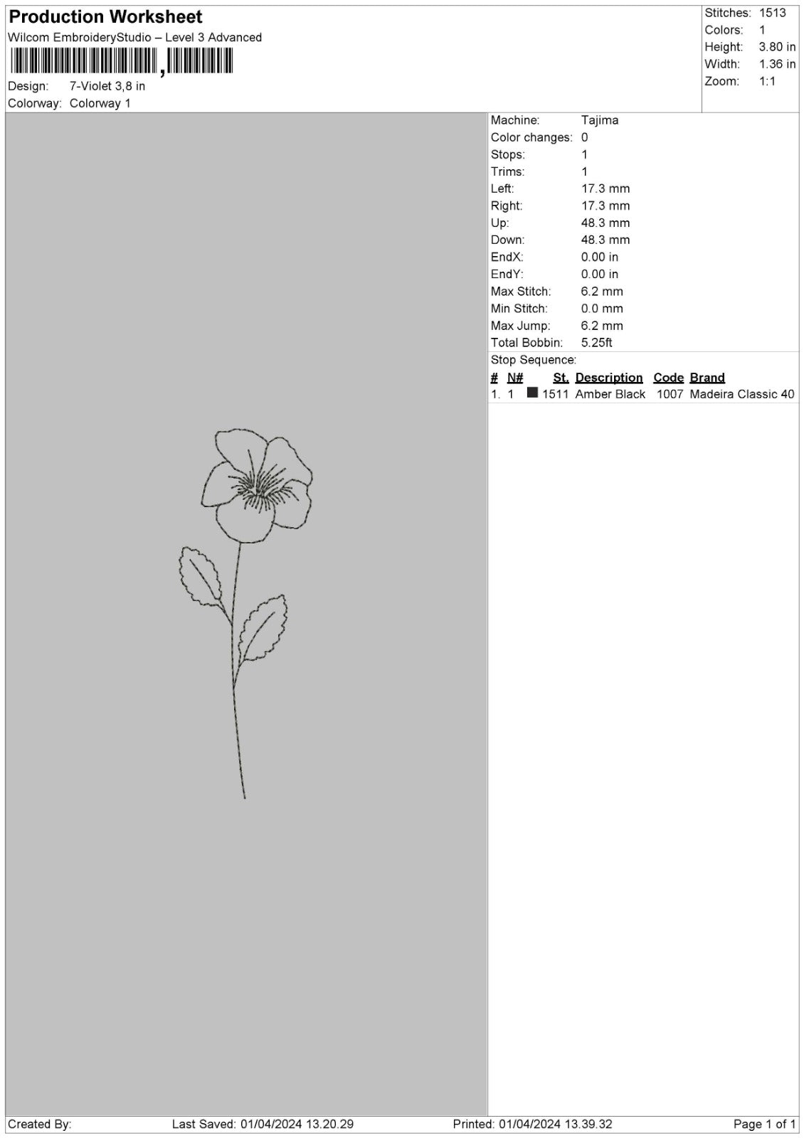 Flowers pt2 Separated 5 Files Embroidery