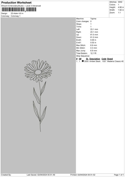 Flowers Pt4 Separated 5 Files Embroidery
