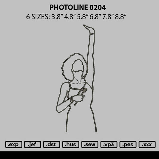 Photoline 0204 Embroidery File 6 sizes
