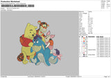 Winnie N Friends 02 Embroidery File 6 sizes