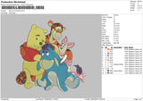 Winnie N Friends 02 Embroidery File 6 sizes