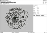 Winnie Friends Embroidery File  sizes