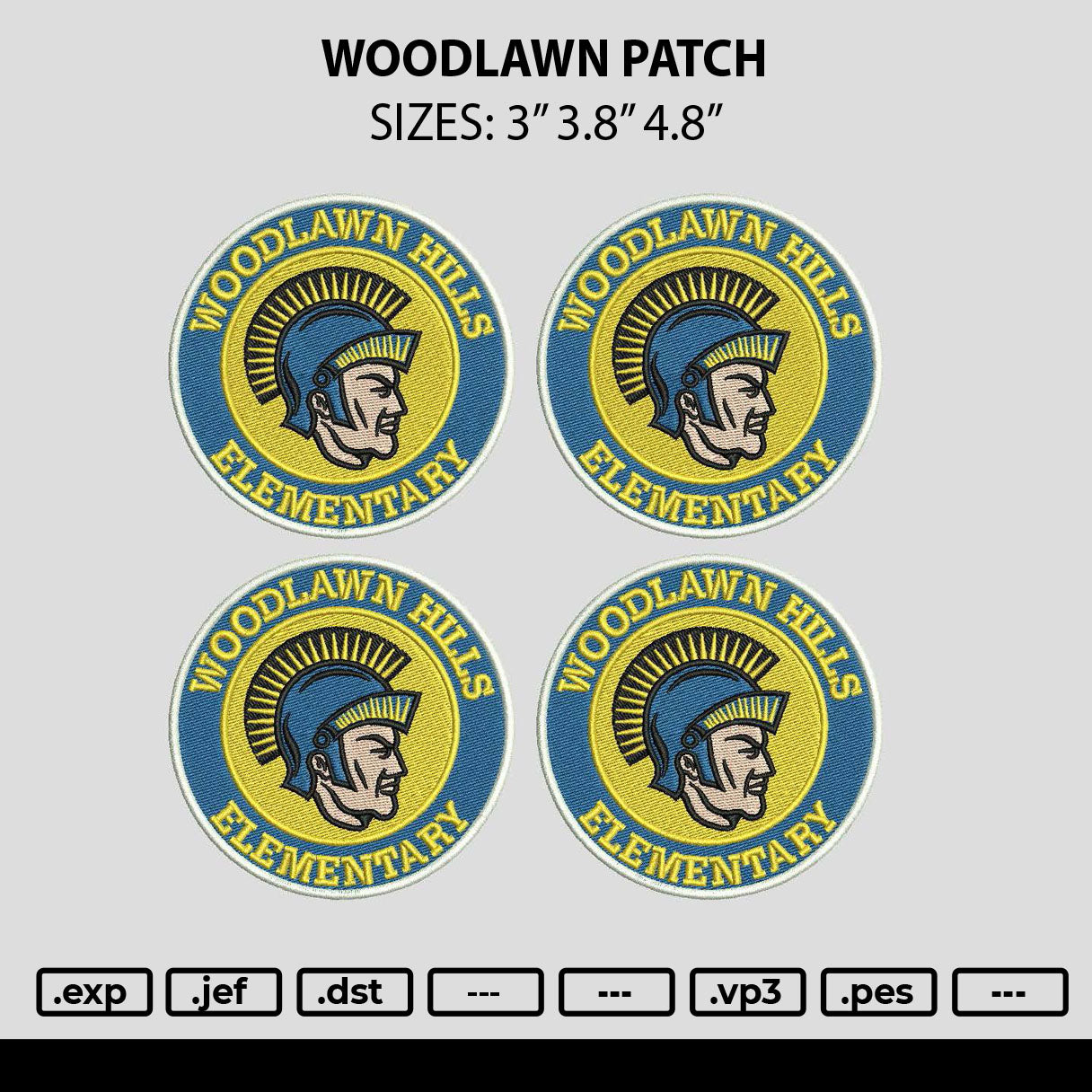Woodlawncircle Embroidery File 6 sizes