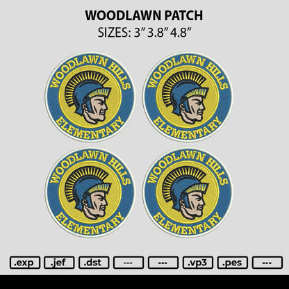 Woodlawncircle Embroidery File 6 sizes
