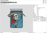 Skull 1807 Embroidery File 6 sizes