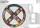 Avengercircle 1105 Embroidery File 6 sizes