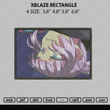 Xblaze Rectangle Embroidery File 4 size