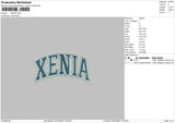 Xenia Embroidery File 4 size