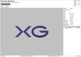 Xg Text Embroidery File 6 sizes