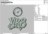 Xlrtext Embroidery File 6 sizes