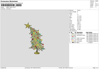 Xmas Tree 2911 Embroidery File 6 sizes