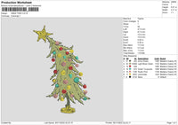 Xmas Tree 2911 Embroidery File 6 sizes