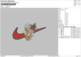 Swoosh Rapp03 Embroidery File 6 sizes