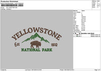 Yellowtext Embroidery File 6 sizes