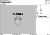 Ymhdoutline Embroidery File 6 sizes