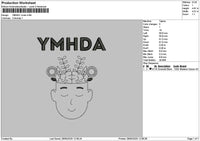 Ymhdoutline Embroidery File 6 sizes