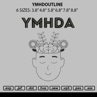 Ymhdoutline Embroidery File 6 sizes