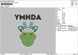 Plant 2105 Embroidery File 6 sizes
