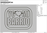 Yo Mi B V8 Embroidery File 6 sizes