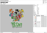 Yoshi Embroidery File 6 sizes