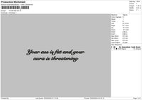 Your Text 2202 Embroidery File 6 sizes