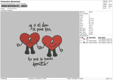 Y Si El Dia Embroidery File 4 sizes