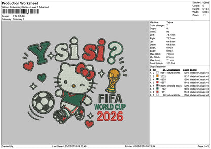 Y SI SI Embroidery Machine Design File