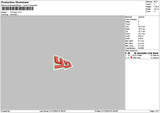 Yvjtext Embroidery File 6 sizes