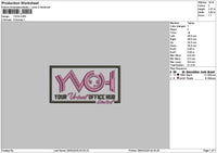 Yvohtext Embroidery File 6 sizes