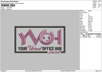 Yvohtext Embroidery File 6 sizes