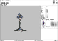 Yzma 01 Embroidery File 6 sizes