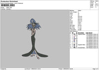 Yzma 01 Embroidery File 6 sizes