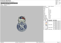 Hk Ny Embroidery File 6 sizes