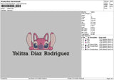 Angelhead Text 01 Embroidery File 6 sizes