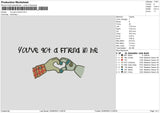 You Got A Friend Embroidery File 6 sizes