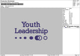Youthtext Embroidery File 6 sizes