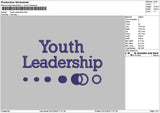 Youthtext Embroidery File 6 sizes